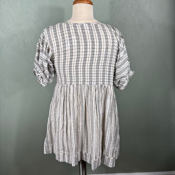 Women's Summer Dress Small Smocked Gingham Babydoll Puff Sleeves By Together - Picture 13 of 13